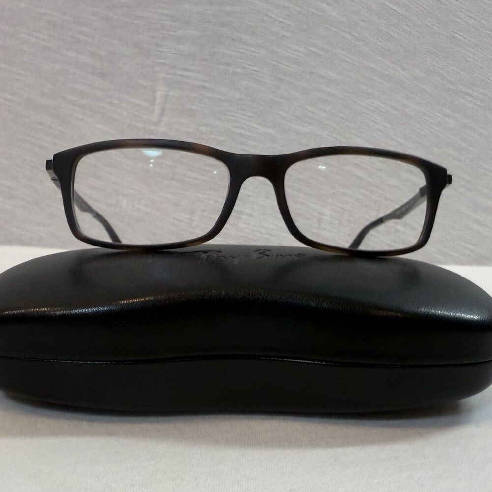 Ray Ban RB 7017 56-17-145 Matte Tortoise Black Brown Ray-Ban Eyeglasses Frame